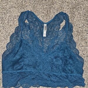 Zenana Outfitters Teal Lace Bralette